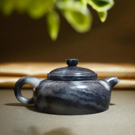 和田玉（青花）玉壶--扁壶（宋鸣放6637）115.71g 商品图1