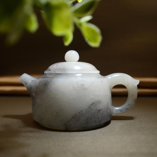 和田玉（青花）玉壶--圆棱壶（宋鸣放6623）198.97g 商品图1