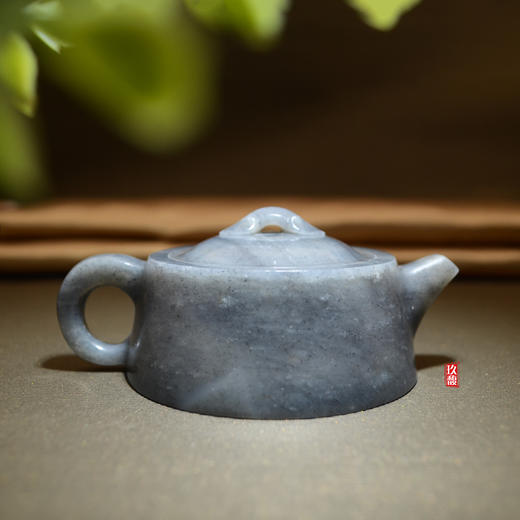和田玉（青花）玉壶--井泉壶（宋鸣放6632）144.89g 商品图0