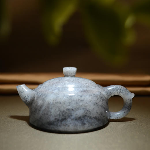 和田玉（青花）玉壶--圆棱壶（宋鸣放6658）156.20g 商品图1