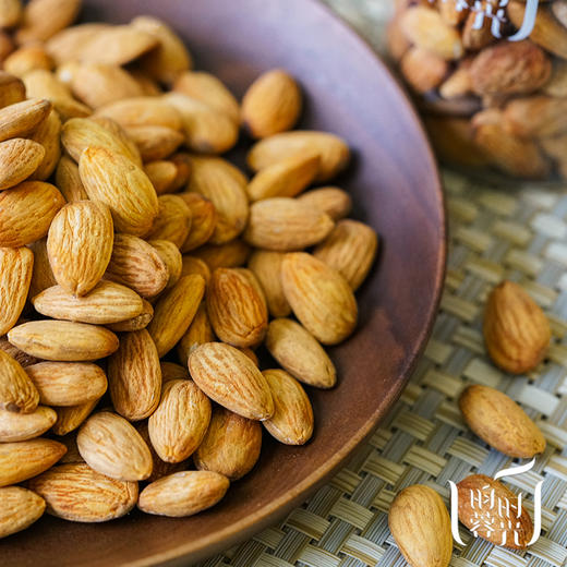 原味巴旦木/大杏仁300g·果粒饱满·个大而光亮 商品图0