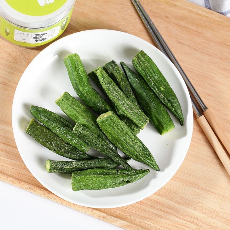 农科院精选丨香脆嫩滑 好口感 秋葵脆 冻干果蔬脆 丨管不住嘴 对得起