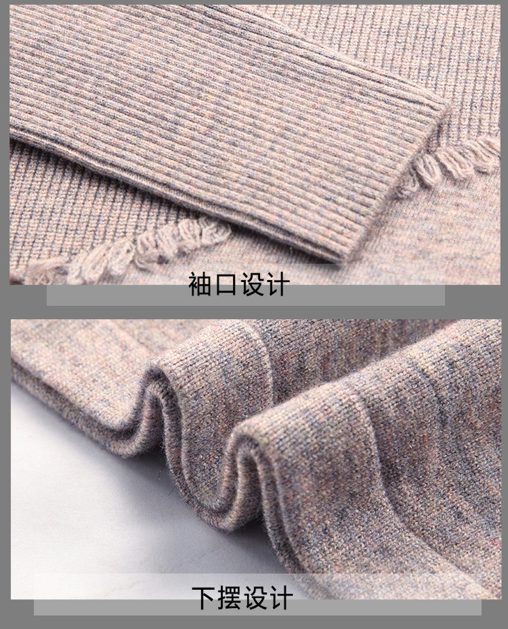 【预售,3-5天发货】苏夏宽松民族风长款针织衫连衣裙011206