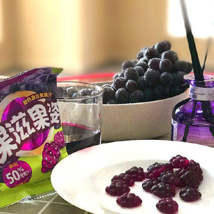 好丽友果滋果姿果胶软糖葡萄味60g 商品图2