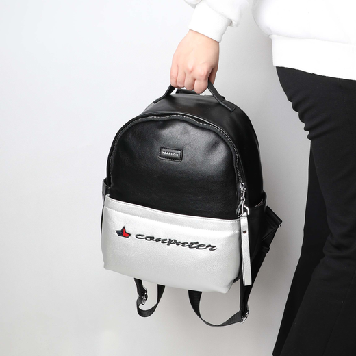 意尔康双肩包女韩版复古潮流休闲时尚百搭背包91y27662