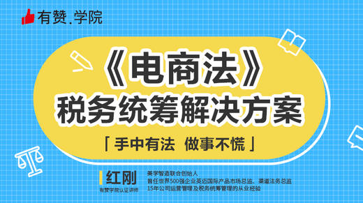第一课：《电商法》税务统筹解决方案 商品图0