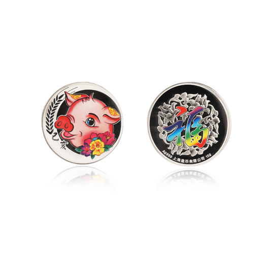 2019猪年彩色银章 商品图0