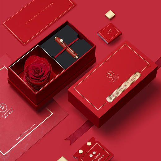 小时光便携钢笔·花信礼盒 | 进口厄瓜多尔永生花，精致小钢笔，便签台历 商品图4