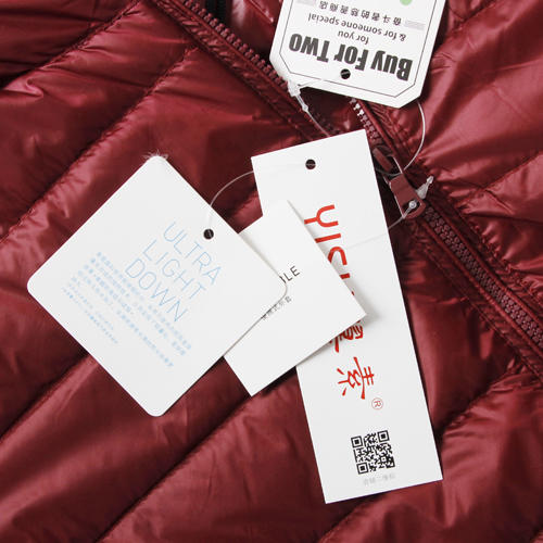 2XL码连帽羽绒服女轻薄短款外套冬保暖休闲B26 商品图5