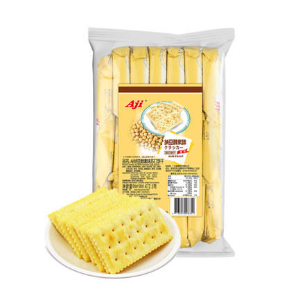 AJI苏打饼472.5g  纳豆酵素味 燕麦味 商品图0