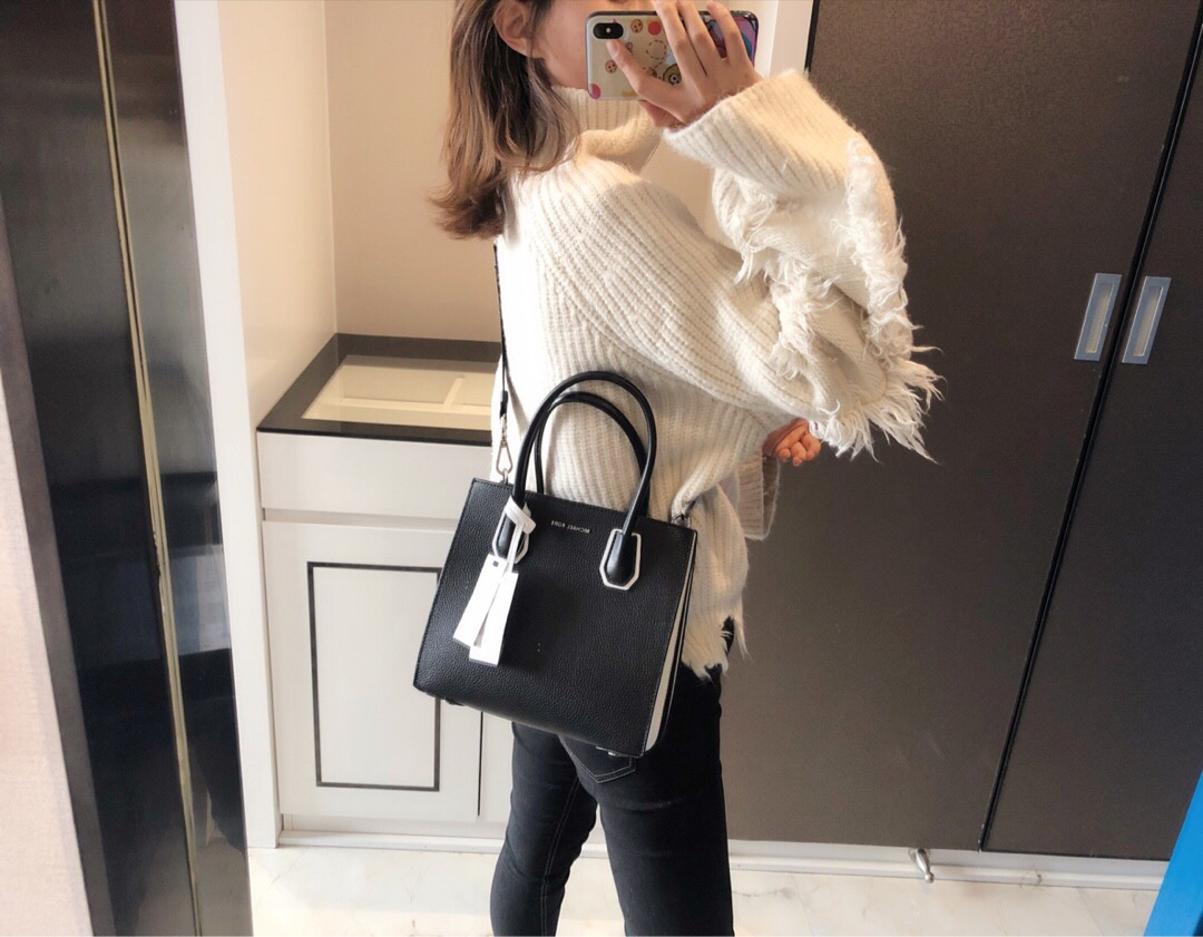 【专柜最新】杨幂同款m家 mercer 拼色风琴包 原厂正品 独家领先专柜