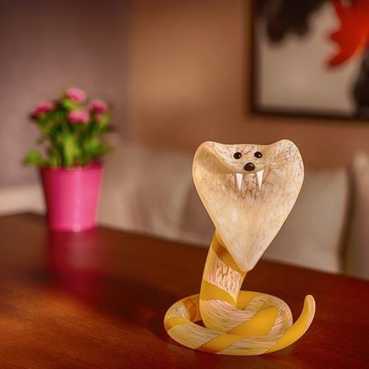 borowski玻璃艺术摆件装饰品生肖蛇摆件工艺品创意家居礼物定制德国进