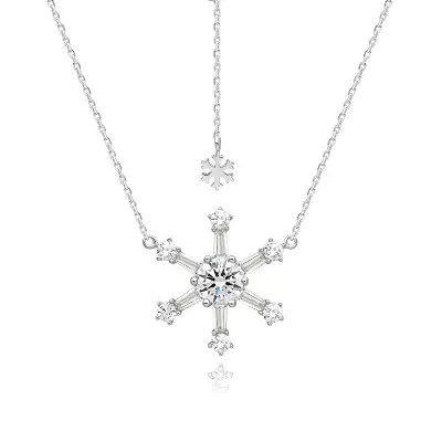 necklace with snowflake 1 piece