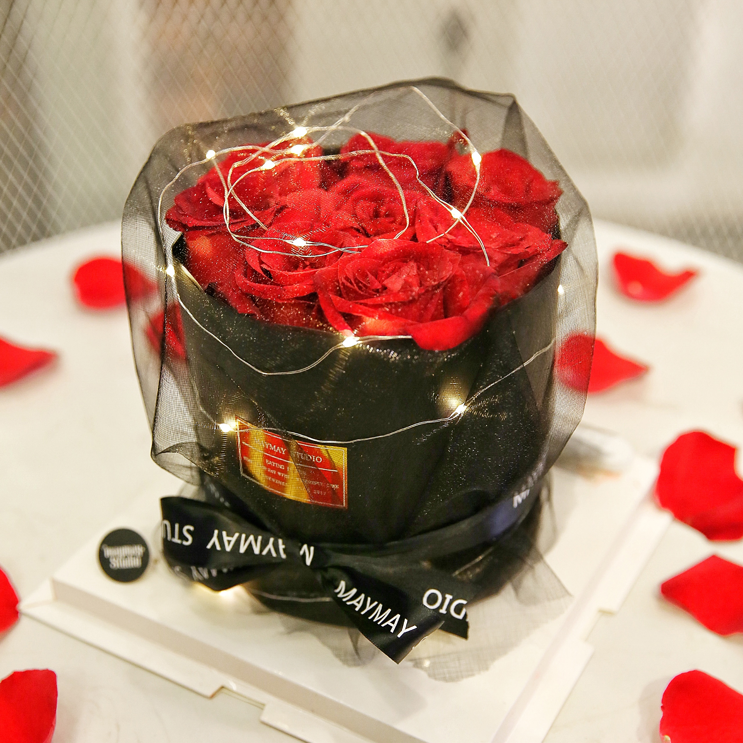 "神秘璀璨玫瑰蛋糕"【情人节专属蛋糕,一生只爱一人】1314