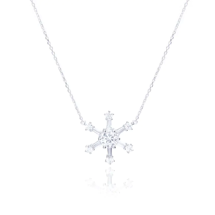 necklace with snowflake 1 piece
