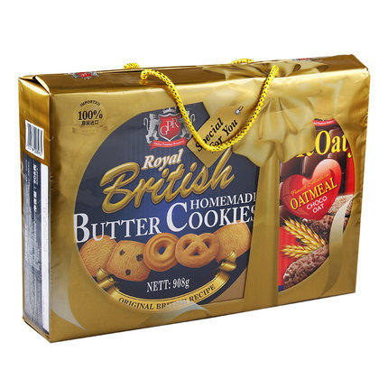 马来西亚GPR巧克力葡萄干燕麦曲奇753gg礼盒 商品图0