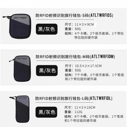 Sea To Summit 防射频旅行钱包 多用途钱包 商品图6