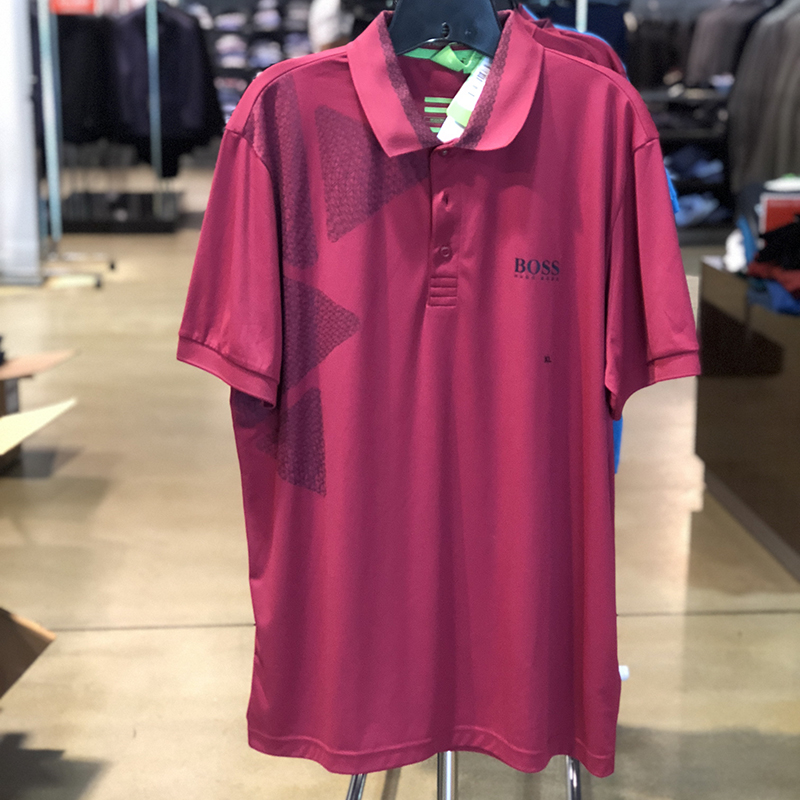 纽约大宝 hugo boss 男士绿标modern fit速干短袖polo衫50284764