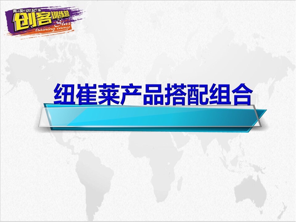 纽崔莱产品组合讲解