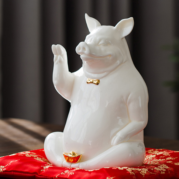 招财福猪摆件招财进宝的福猪