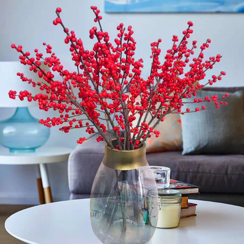 春节鲜花 北美冬青鲜花 喜庆红火 北美 冬青新春上新