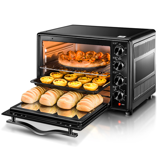 北美电器(aca)电烤箱 家用45l上下独立控温多功能烤箱6管加热 ato