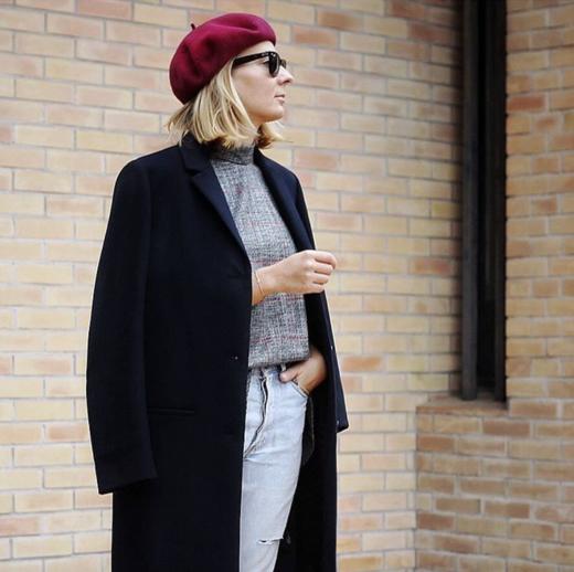 北京仓｜LAULHERE-BASQUE-绛红色 贝雷帽［法国设计师］ 商品图2