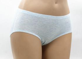 竹纤维中腰无痕小平角内裤6659