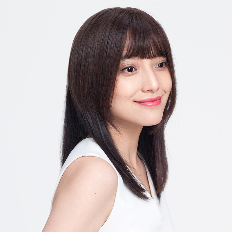 瑞贝卡假发片女短直发片空气刘海中分全真人发手织隐形无痕补发片