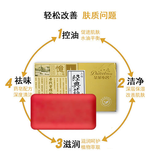 平和堂直供 朵菲小舍上海经典药皂 90g 商品图3