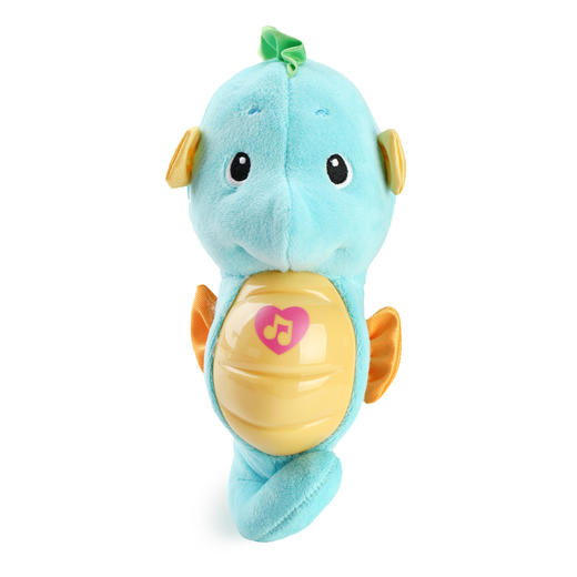 费雪安抚小海马 声光婴幼儿胎教男女宝宝毛绒玩具 音乐玩具