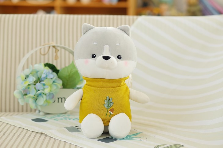 球球狗-黄色-坐姿-25cm