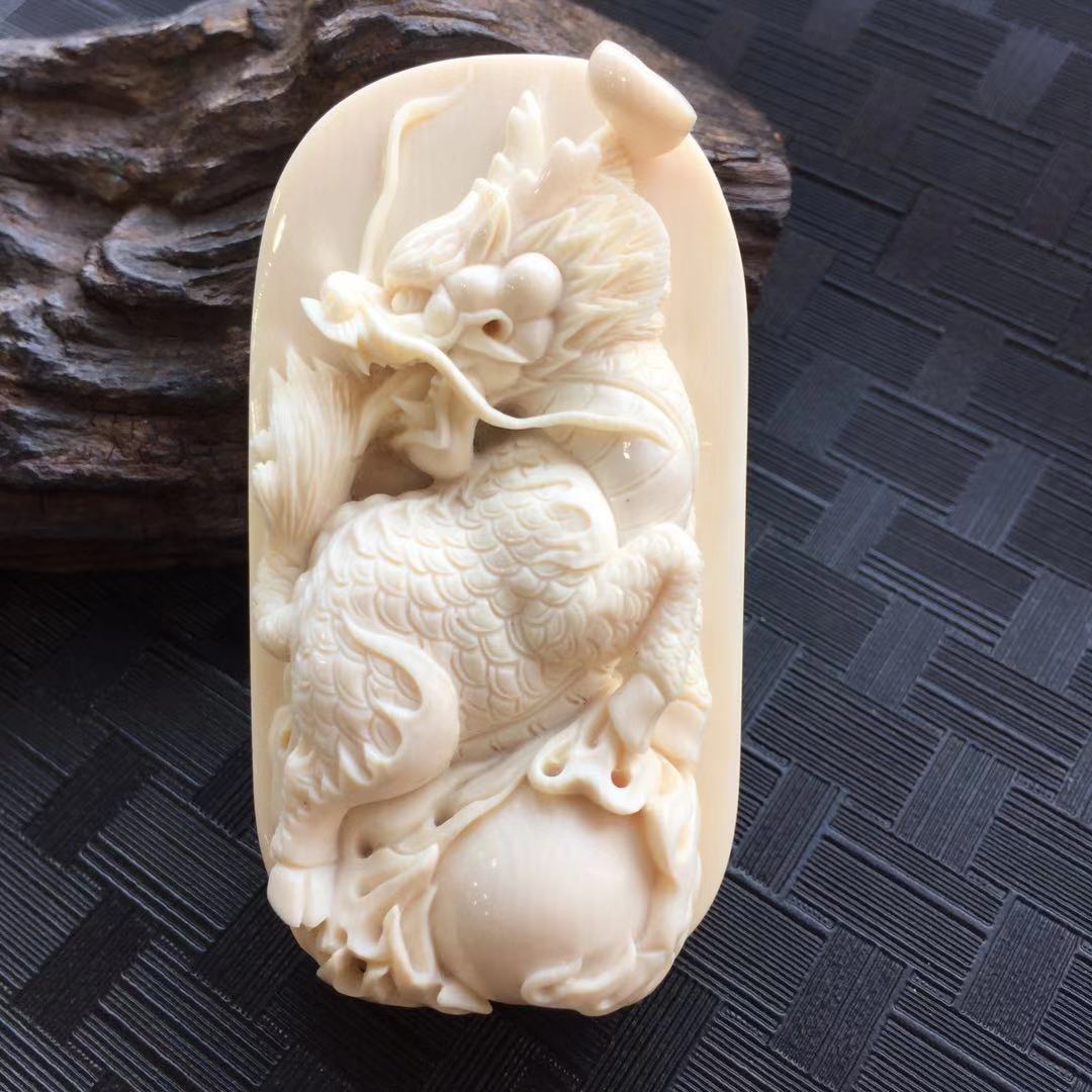 【40170】猛犸象牙麒麟挂件