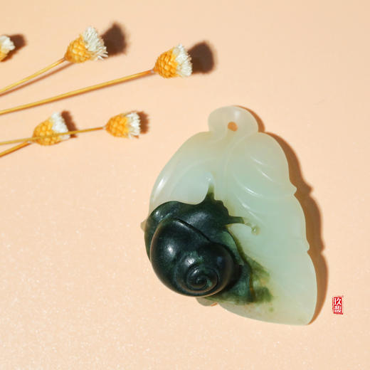 和田玉（白玉）独籽挂件-- 安居乐业 16g 商品图0