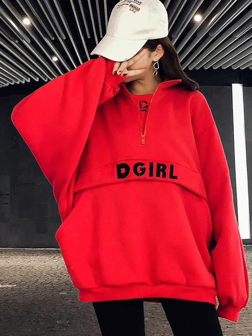 LS04（亲子装课）时尚慵懒风宽松卫衣 商品图0