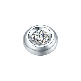 18k金时尚单钻项坠