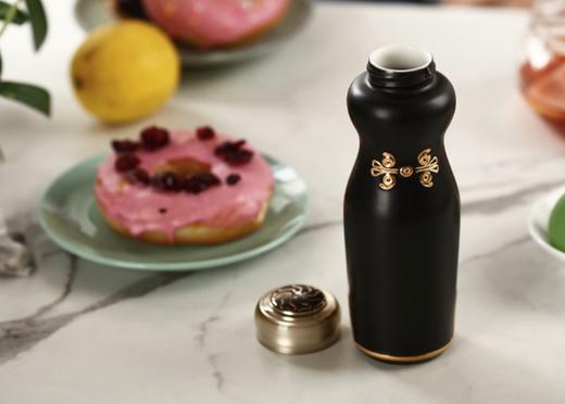 华风旗袍随身杯彩釉鎏金 单层250ml 商品图5