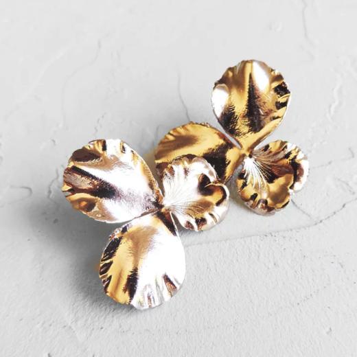 北京仓｜ELISE TSIKIS-PENSEES-耳环 （金色小号）［法国设计师］ 商品图1