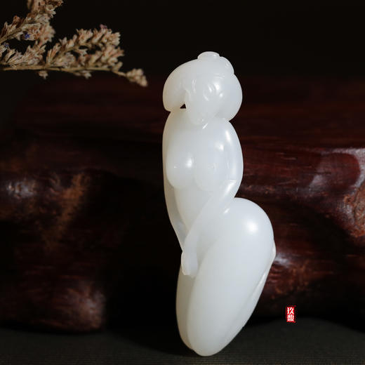 和田玉（羊脂玉）挂件-- 玉贵人 13g 商品图0