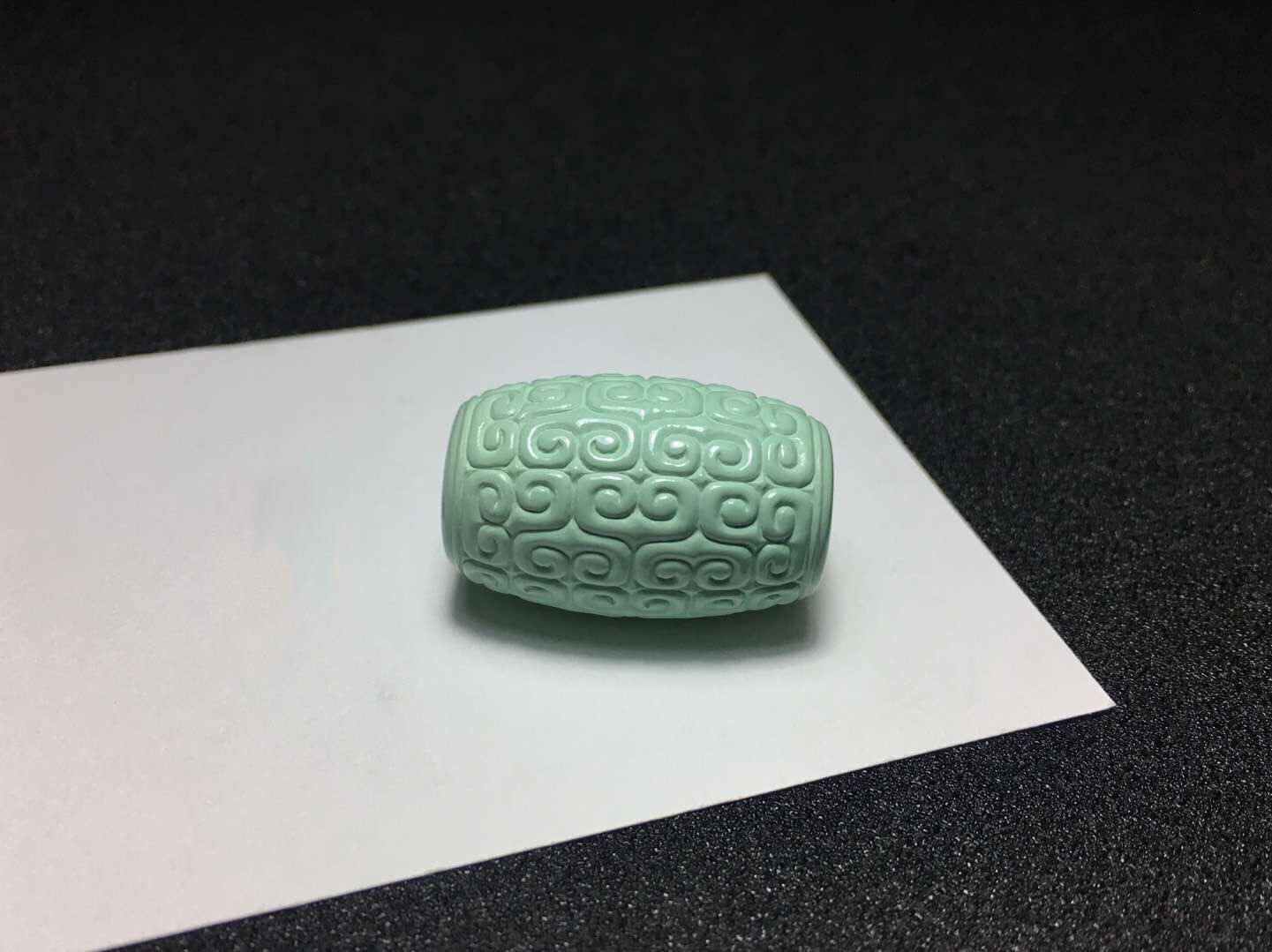 【90270】绿松石回纹桶珠配珠