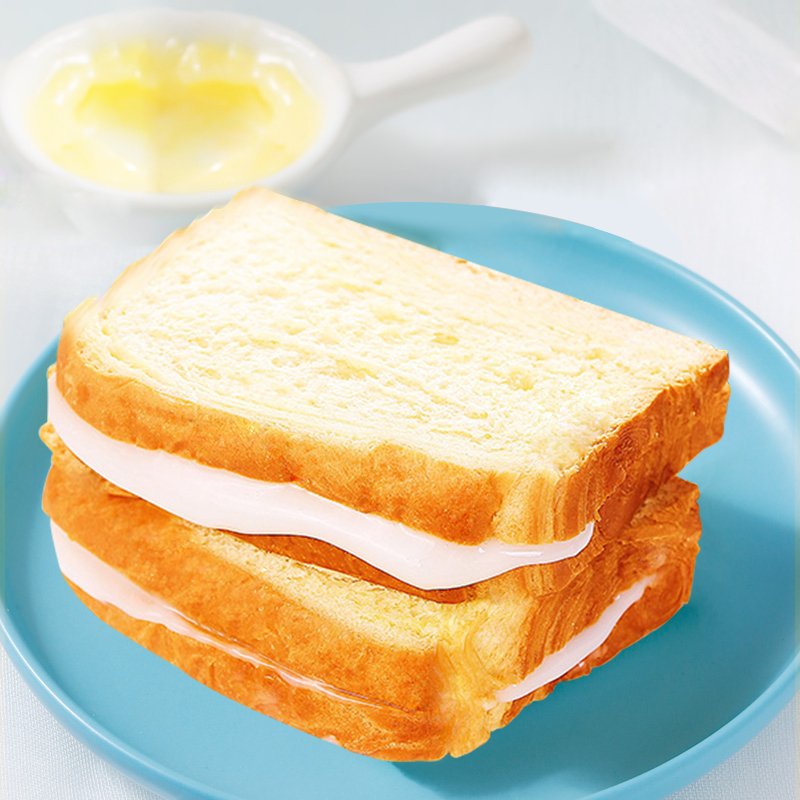 小养老酸奶夹心吐司面包1000g早餐蛋糕零食办公室休闲小吃整箱