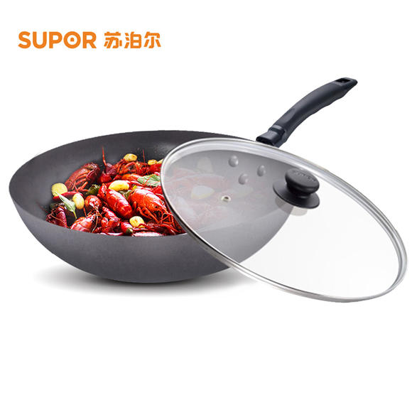 J-苏泊尔 FC30Q2 精铸铁锅.带玻璃盖 直径30c