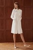 领口飘带白色收腰连衣裙 商品缩略图2