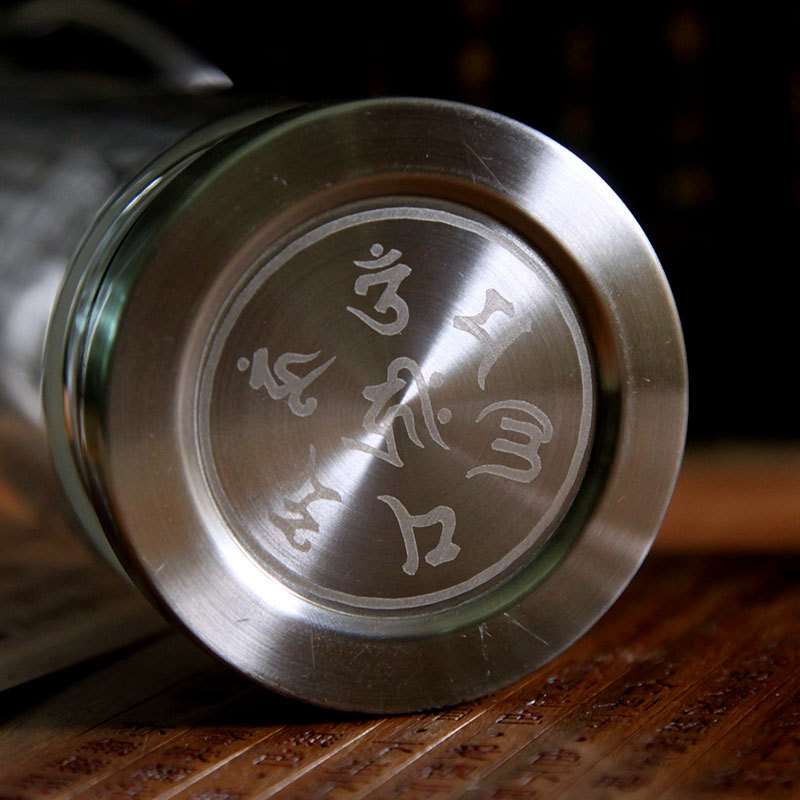 大悲咒水晶杯 | 便捷六字大明咒单盖 送礼佳品