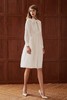 领口飘带白色收腰连衣裙 商品缩略图7