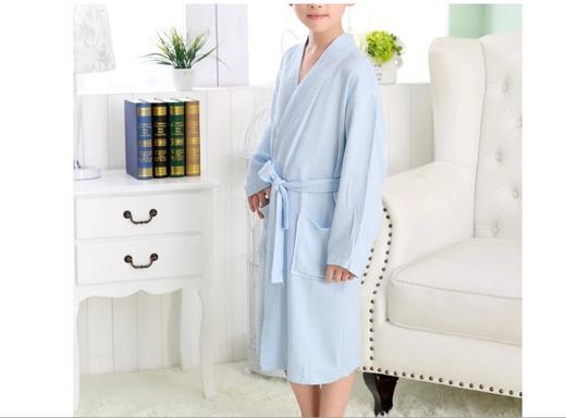 竹纤维华夫格儿童睡衣 商品图1