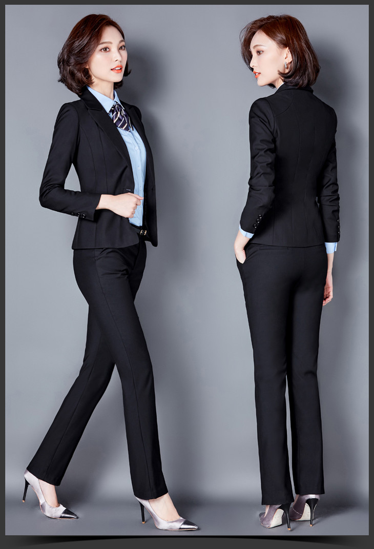 春装新款修身职业套装女公务员面试正装工作服商务西装马甲工装秋