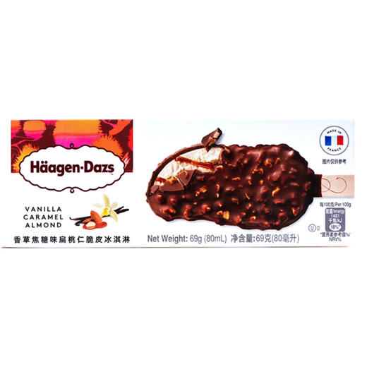 哈根达斯香草焦糖扁桃仁脆皮条 商品图0