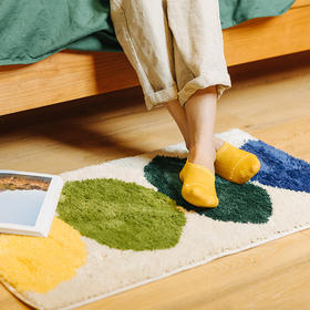 绽放JDT001朵/植绒卧室客厅地毯地垫