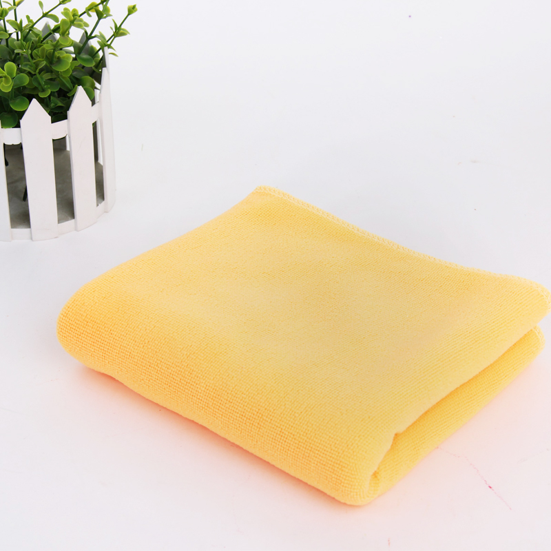 【5条装】抹布 厨房擦布 40*40cm (黄色加厚)